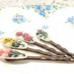 Vintage Intaglio Flower Hai..
