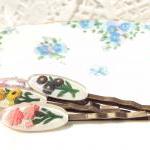 Vintage Intaglio Flower Hai..