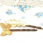 Gold Leaf and Butterfly Hai..