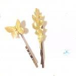 Gold Leaf and Butterfly Hai..
