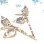 Leaf Branch Bobby Pin Set ..